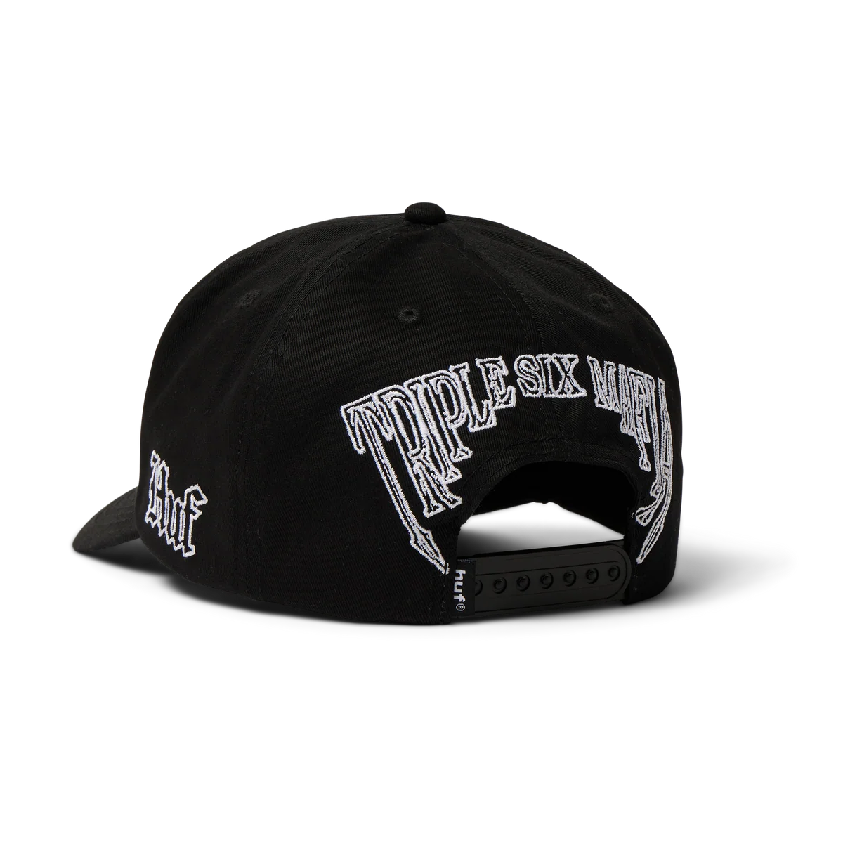 Huf X Three 6 Mafia Adjustable Snapback Hat Blk OS