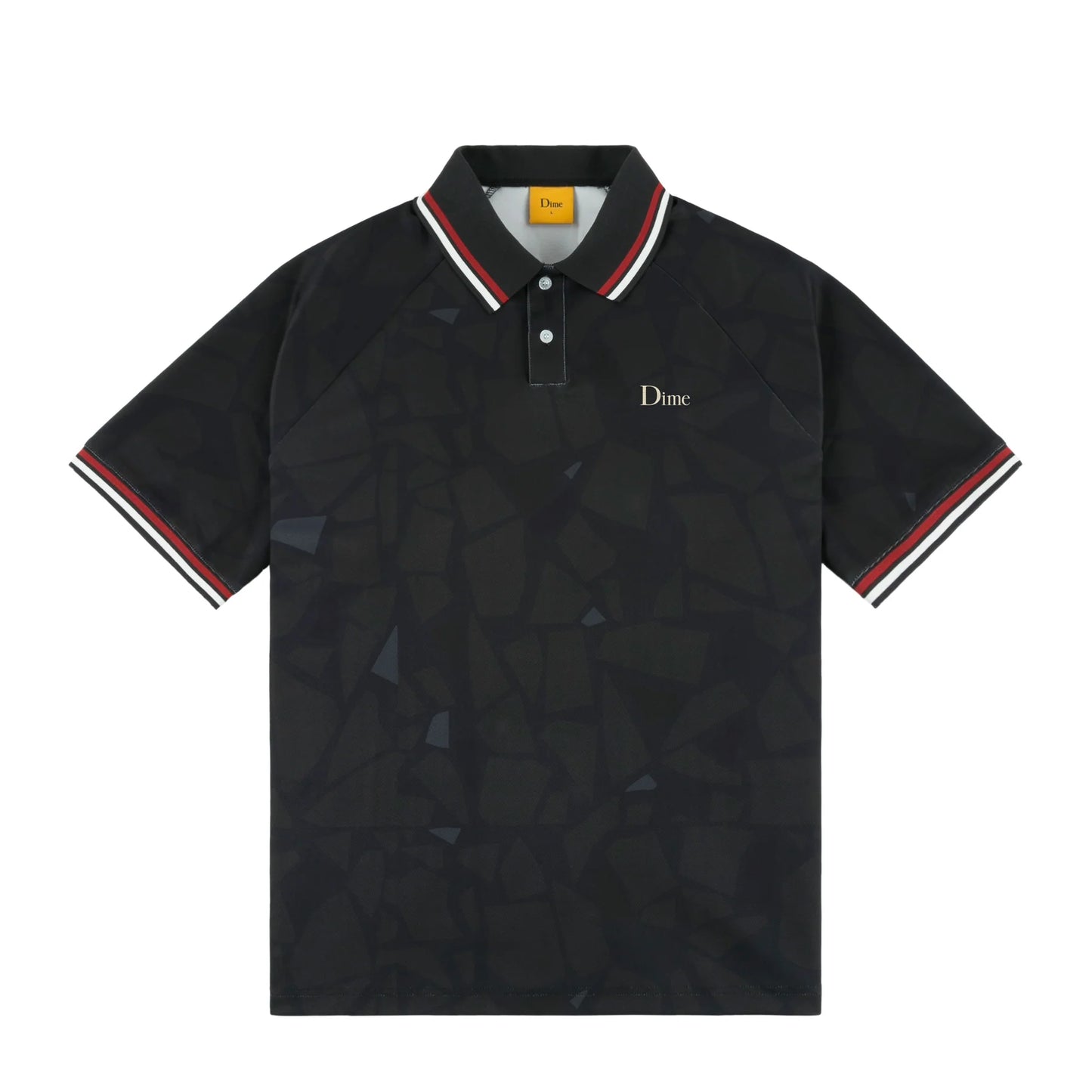 Dime Ceramic S/S Polo Shirt D.Char(size options listed)