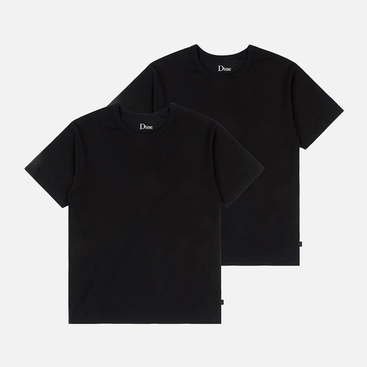 2Pk Basic T Shirts Blk