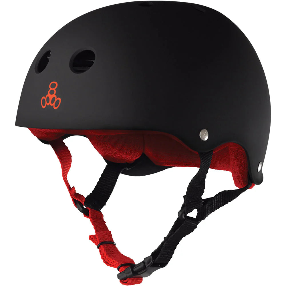 Sweatsaver Helmet Matte Black w/Red Lrg