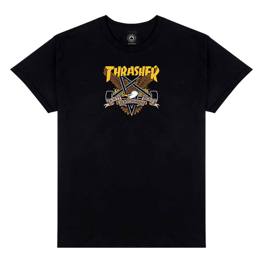 Thrasher X Anti Hero Eagle Gram s/s Tee Shirt Blk(size options listed)