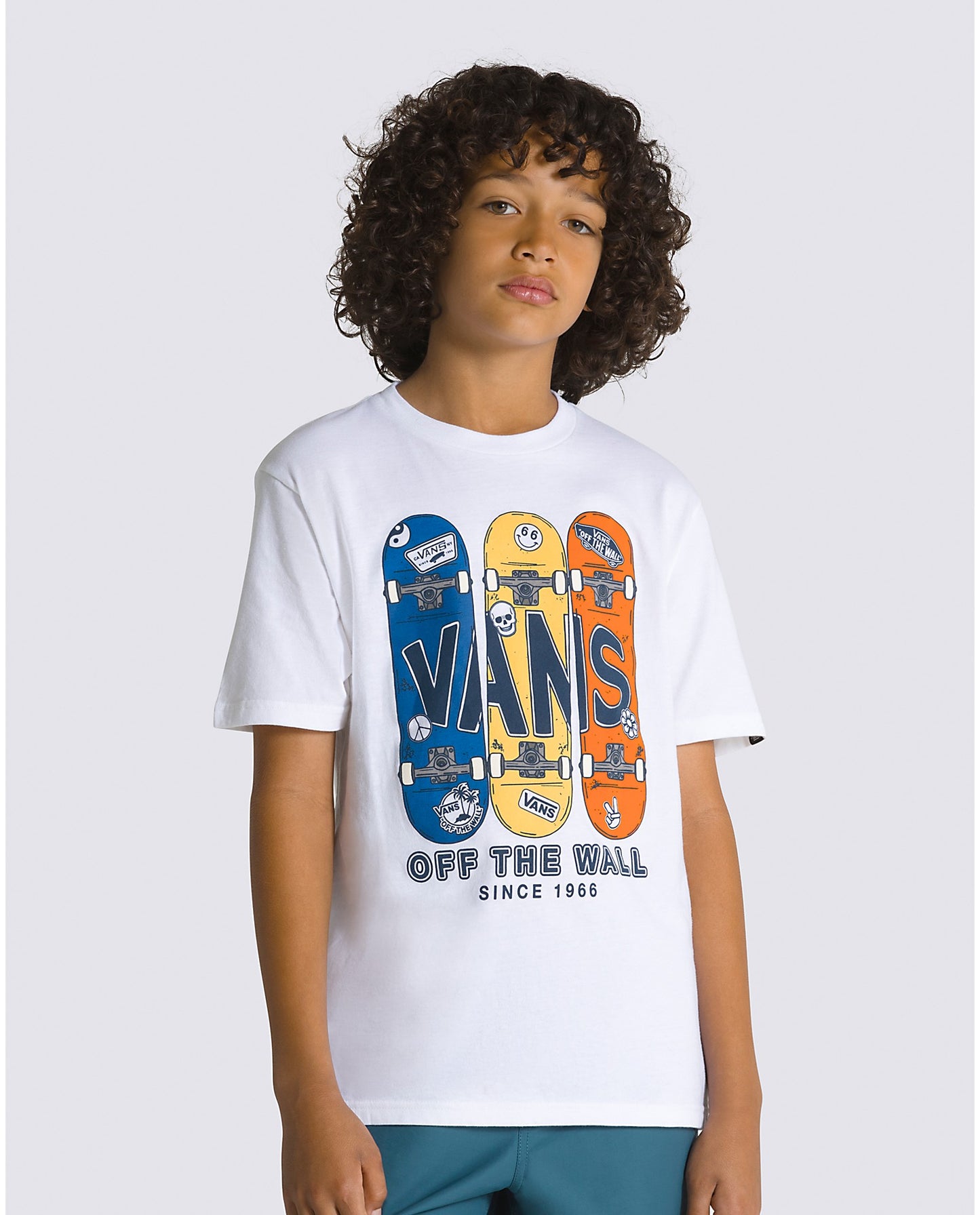 Kids Boardview s/s tee Shirt Wht(size options listed)