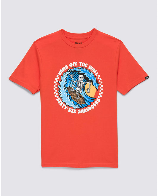 Kids 66 Shredders s/s Tee Shirt Red/Org.com(size options listed)