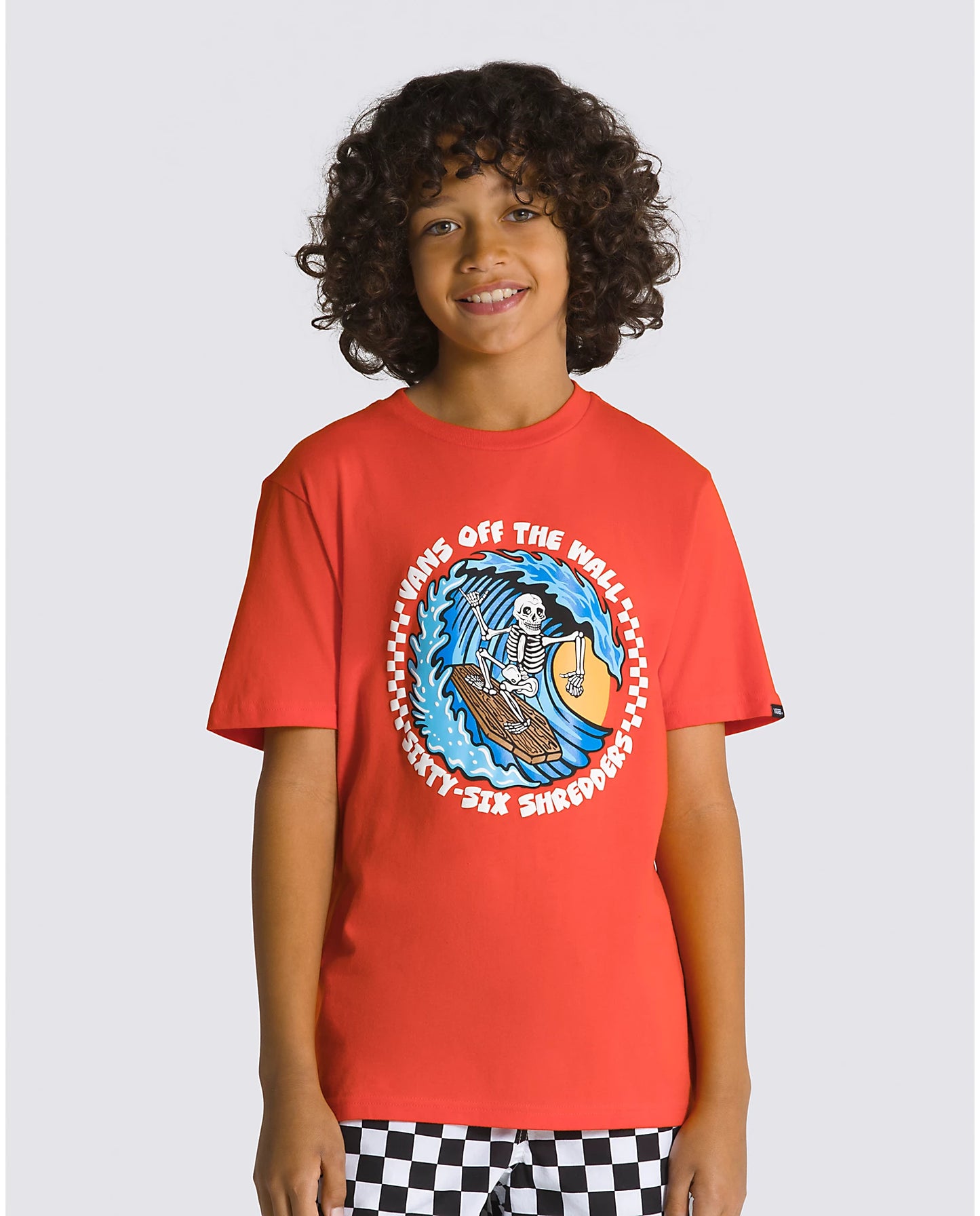 Kids 66 Shredders s/s Tee Shirt Red/Org.com(size options listed)