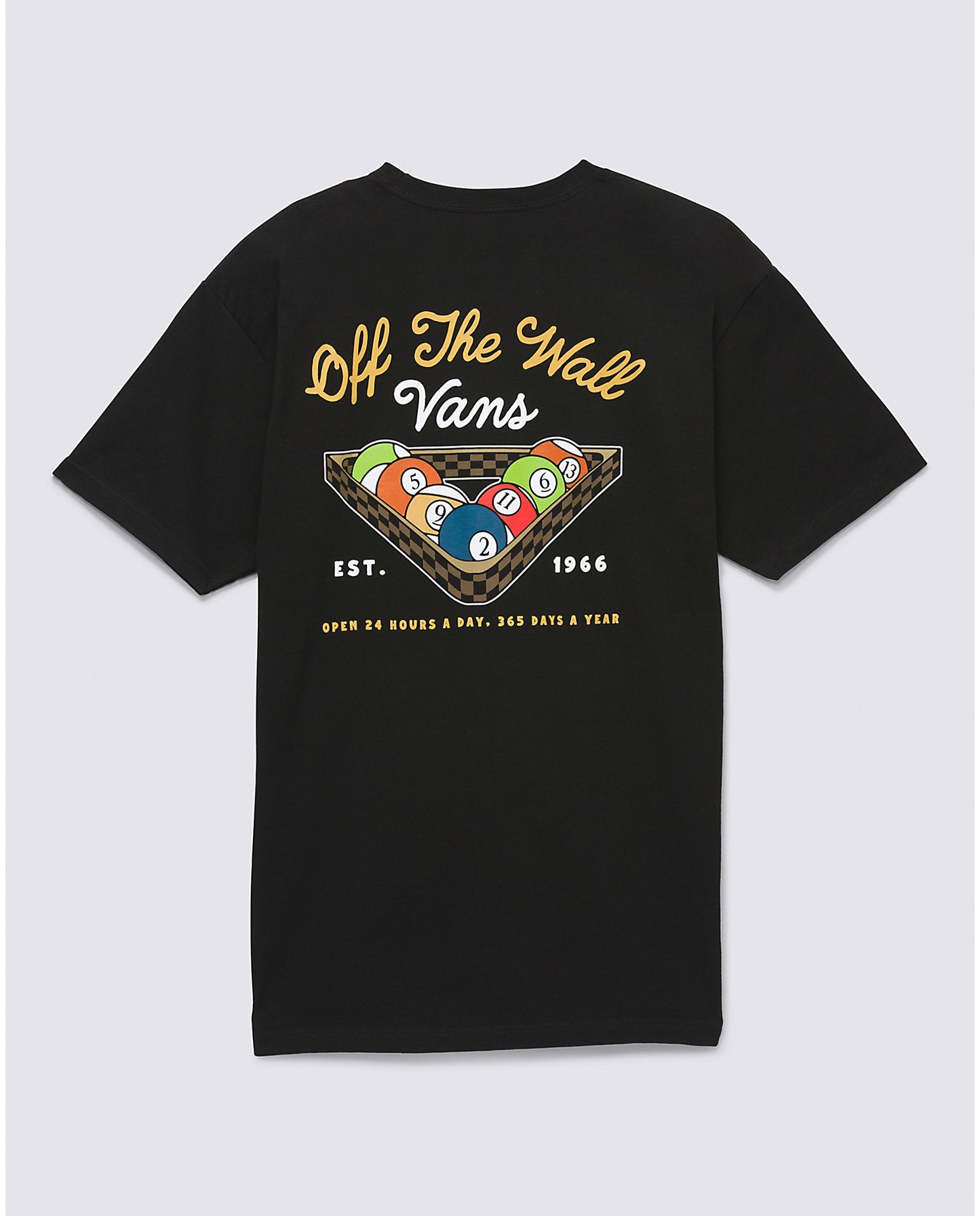 Off The Wall Pool Club s/s Tee Shirt Blk(size options listed)