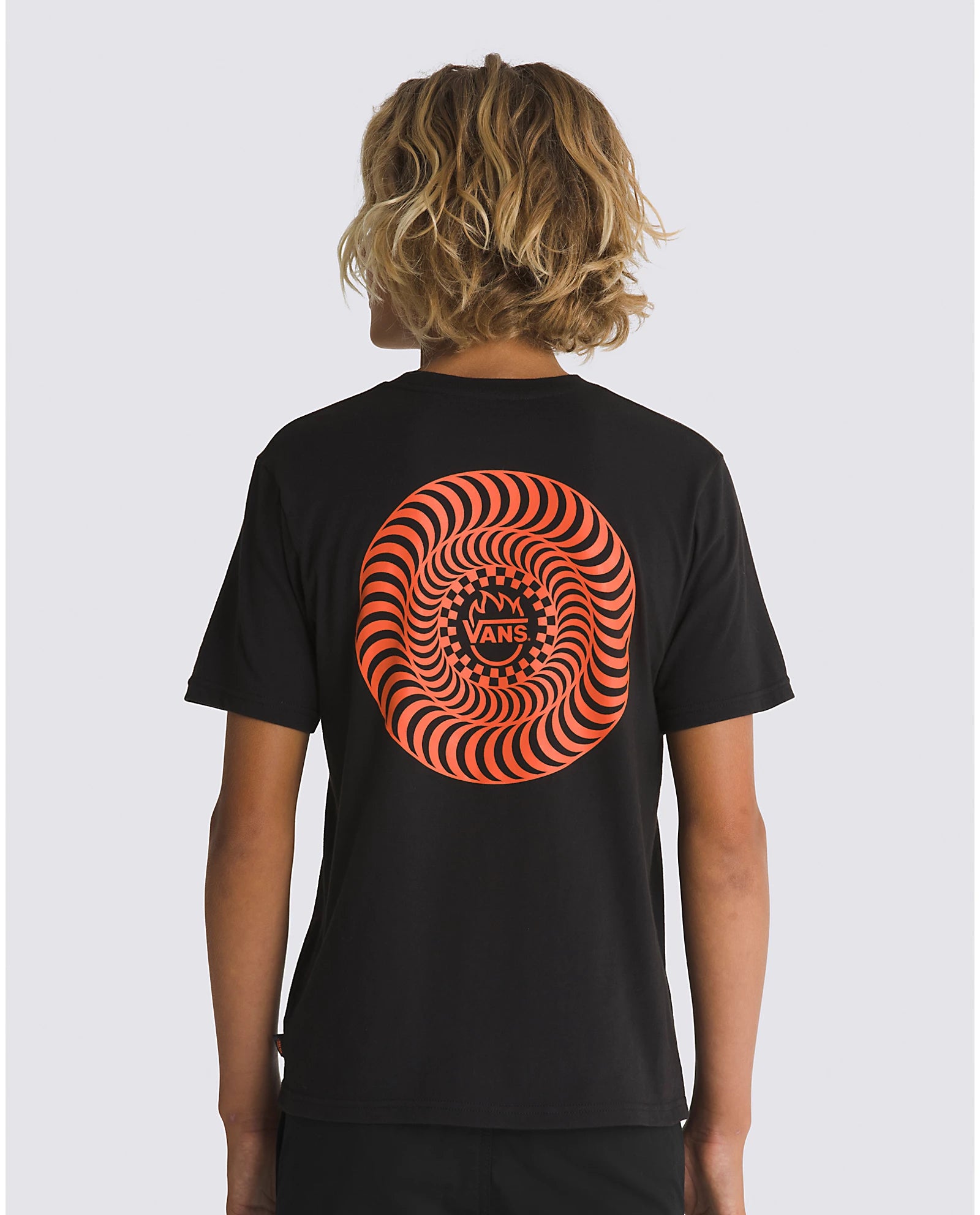 Vans X Spitfire Wheels S/S Tee Shirt Kids Blk(size options listed Vans X Spitfire Wheels S/S Tee Shirt Kids Blk(size options listed