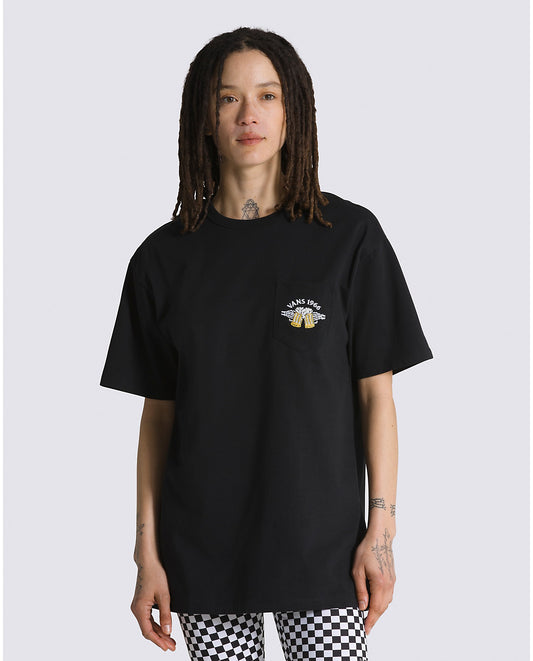 Off The Wall Graphic S/S Pocket Tee Shirt Blk/Gld Fusion(size options listed)