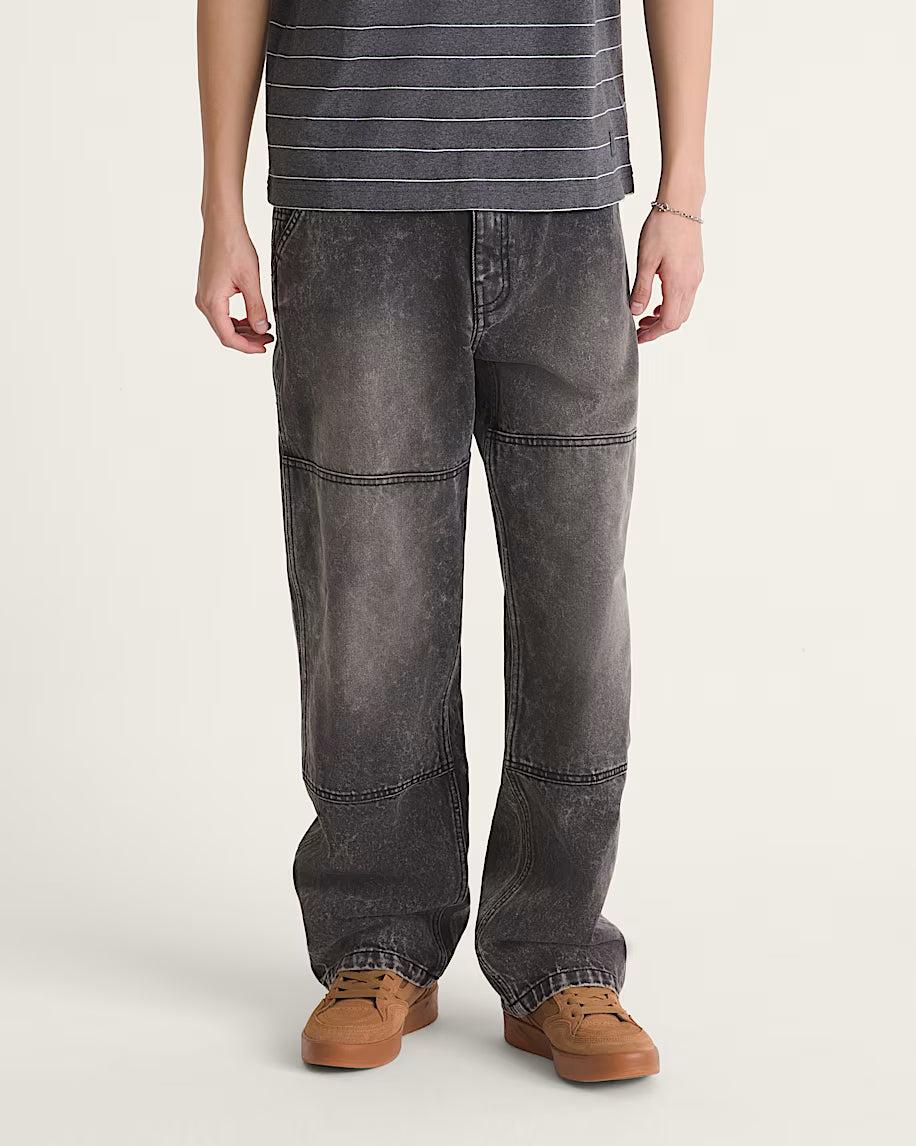 Rowan Zorilla Double Knee Jeans 2.0 Pant Stonewash Blk