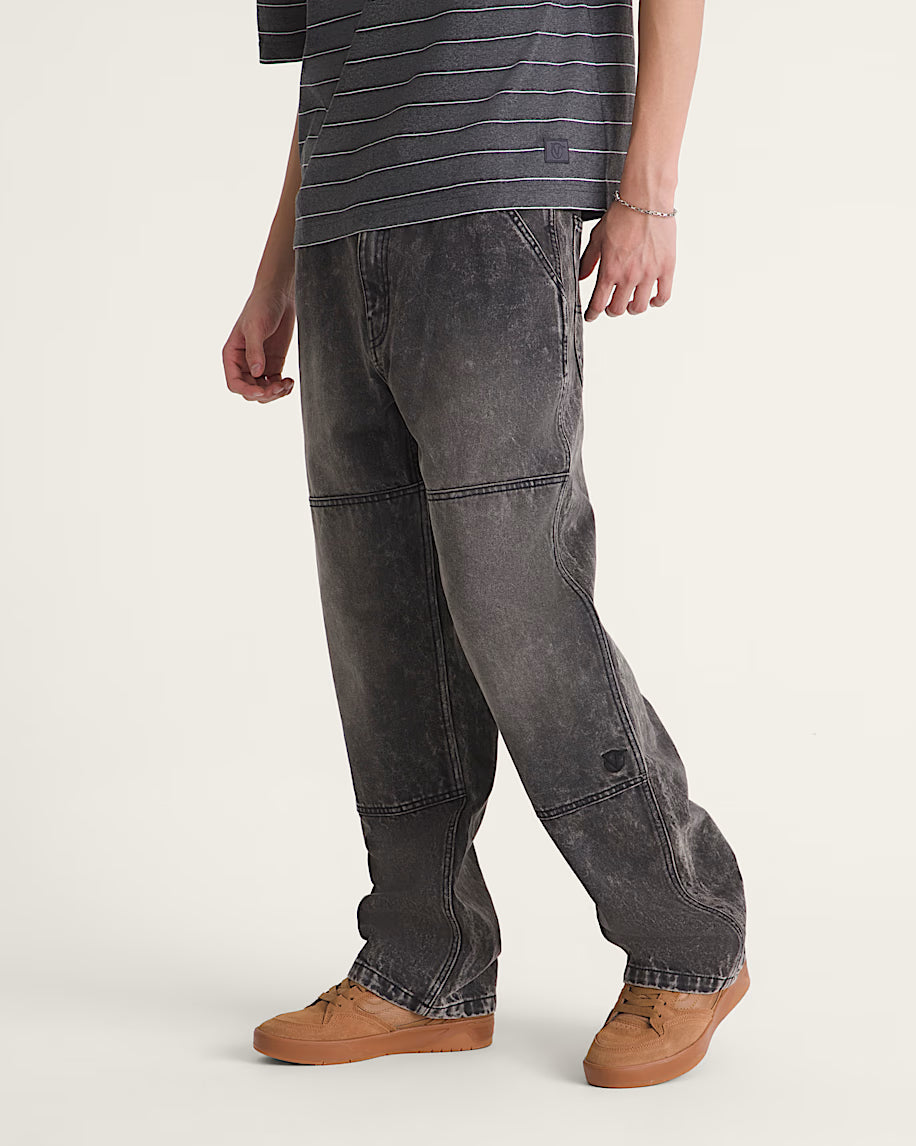 Rowan Zorilla Double Knee Jeans 2.0 Pant Stonewash Blk