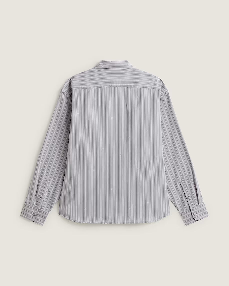 Rowan Striped L/S Button Down Shirt Lt. Gry