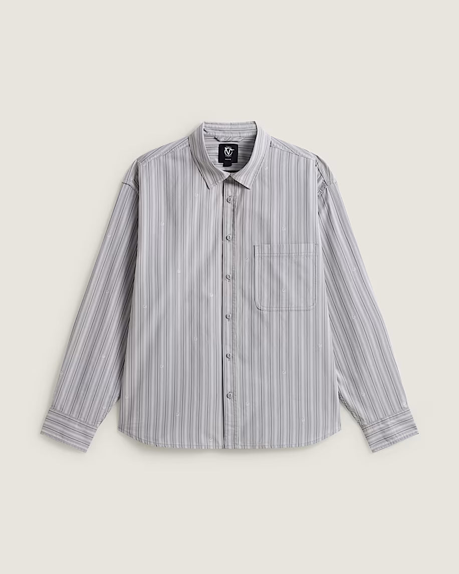 Rowan Striped L/S Button Down Shirt Lt. Gry
