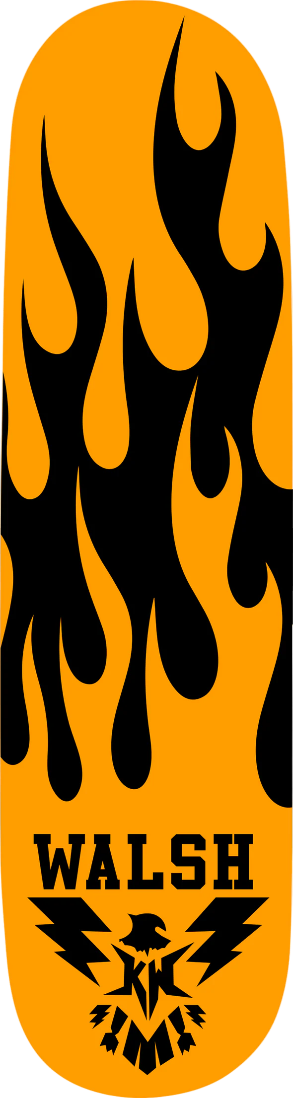 Kyle Walsh Orange Flame Pro Deck (size options listed)