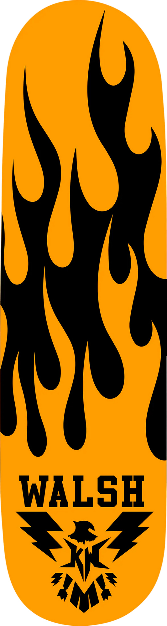 Kyle Walsh Orange Flame Pro Deck (size options listed)