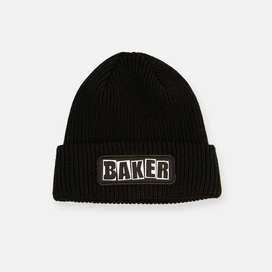 Brand Logo Patch Beanie Blk/Wht OS