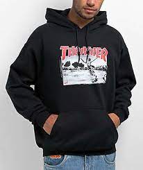 Jake Dish Hooded Sweatshirt Blk(size options listed)