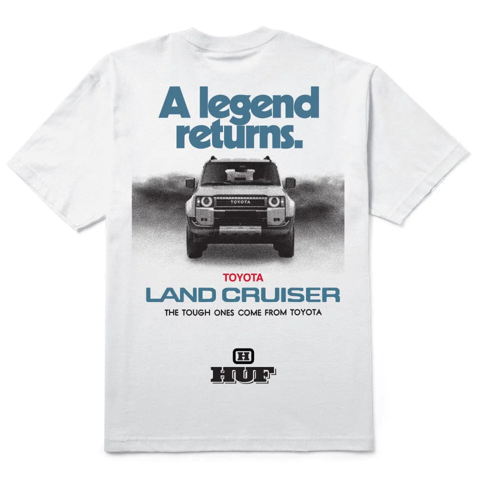 Huf X Toyota Land Cruiser Legend Returns s/s Tee Shirt Wht