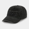 Embossed Adjustable Snapback Hat Blk OS