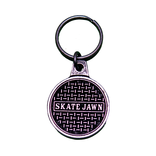 Sewer Cap Metal Keychain