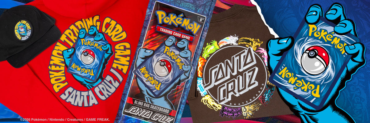 Santa Cruz X Pokemon 30th Anniversary Blind Bag Deck 8.0 X 31.6