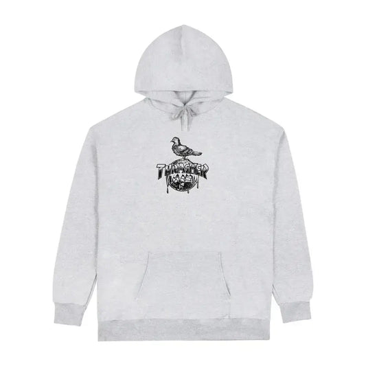 Thrasher X Anti Hero Cover The Earth Pullover Hoodie Gry(size options listed)