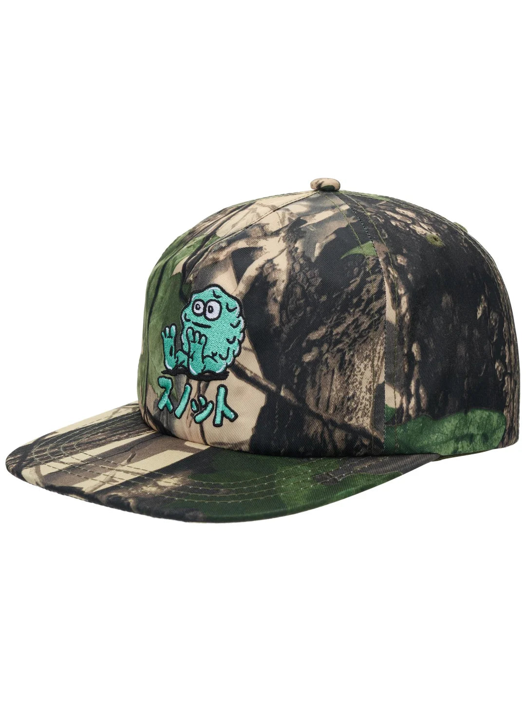 Snot Japan Booger Logo Adjustable Snapback Hat OS Camo