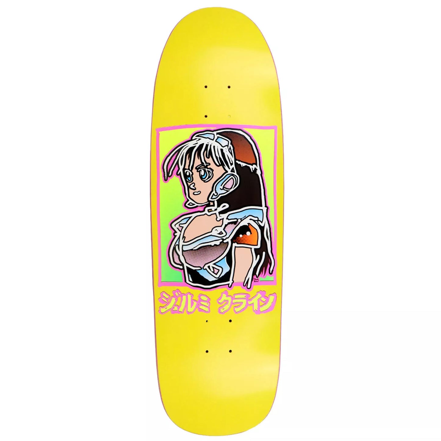 Lance Dream Girl Shaped Deck 9.5 X 31.5 Ylw