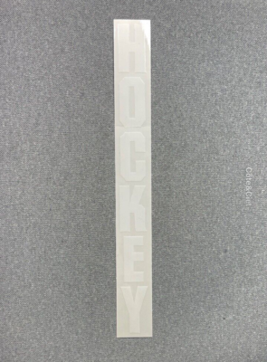Vertical Hockey kateboards Sticker clear/Wht