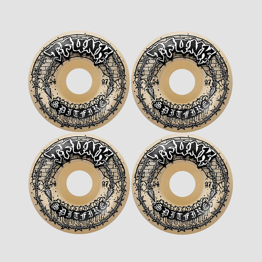 F4 97DU T- Funk Raw Radial Full Pro Wheels 54mm NatWht