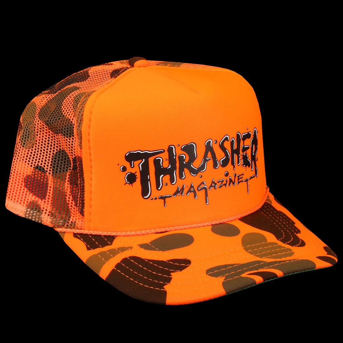 Wet Paint Adjustable Snapback Trucker Hat Org Camo OS