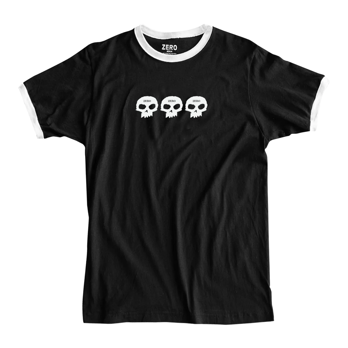 Ringer 3 Skull s/s Tee Shirt Blk(size options listed)