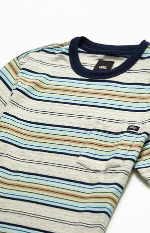 Mesa Stripe Pocket Crew S/S Shirt Antique/Wht(size options listed)