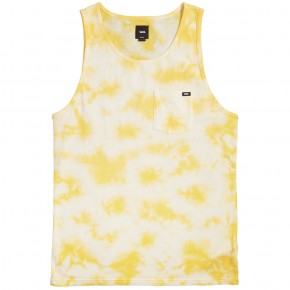 Washed Up Tie Dye Tank Top Shirt Mel/Ylw (size options listed)