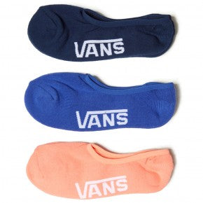 Classic No Show Socks 3Pack Nvy/Coral/Mint (size options listed)