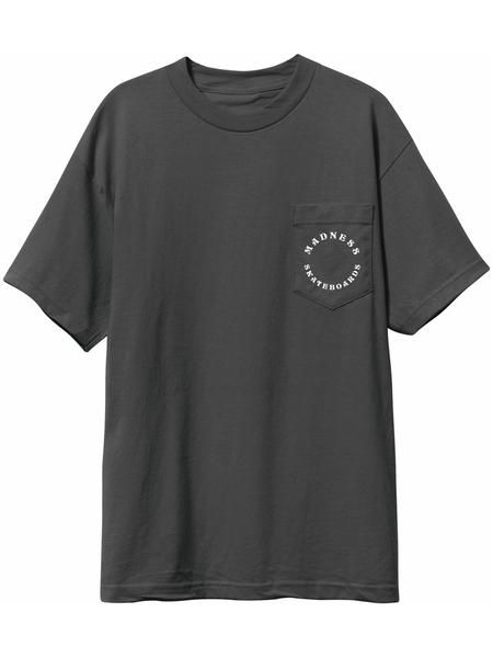 Rounder S/S Pocket Tee Shirt Drk Gry (size options listed)