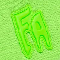 FA Applique Cuff Beanie Neon Grn OS