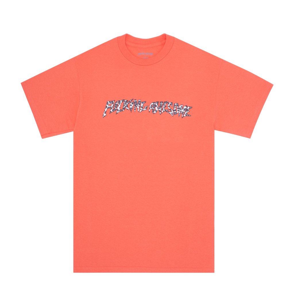 Cheetah Stamp S/S Tee Shirt Pink (size options listed)