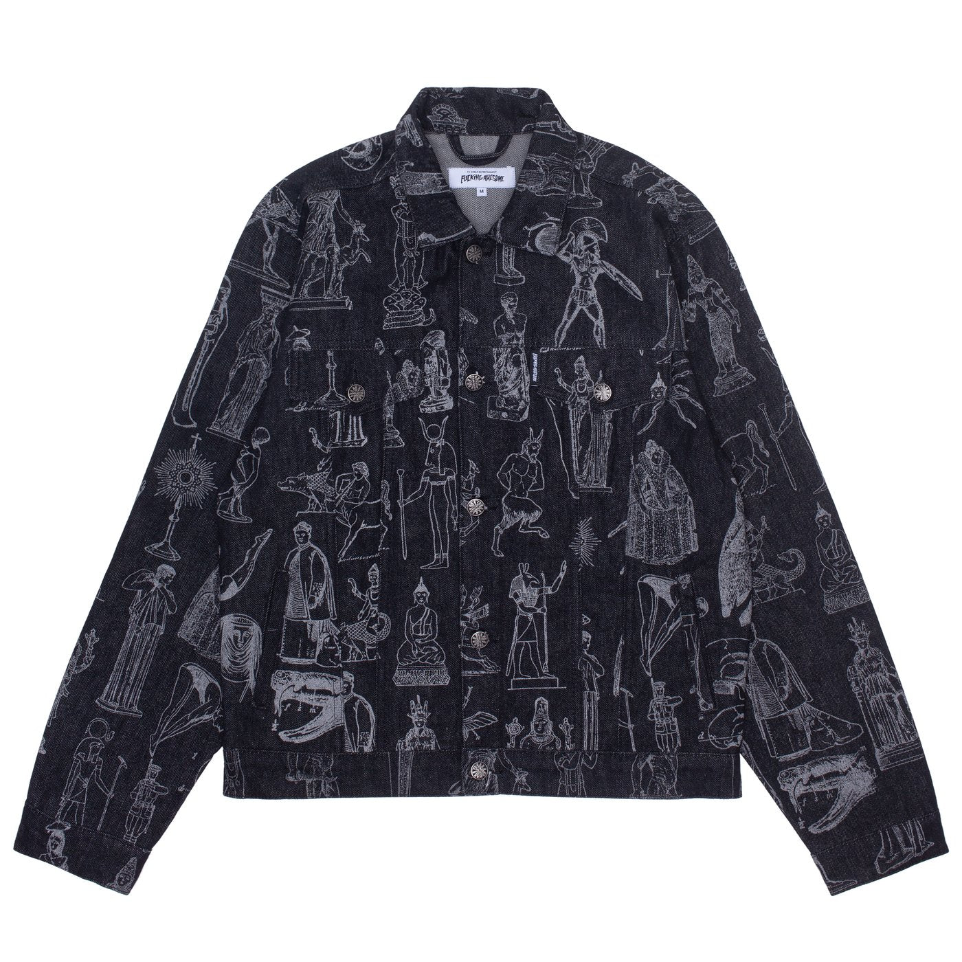 Reflective Denim Jacket 3M/Blk (size options listed)