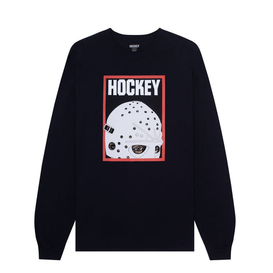 Half Mask L/S Tee Shirt Blk (size options listed)