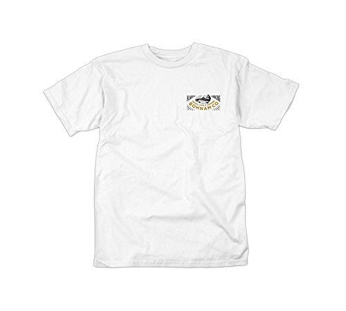 Trout S/S Tee Wht (size options listed)