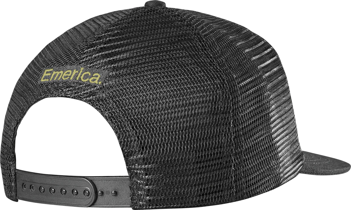 Emerica X Independent Circle Trucker Adjustable Snapback Hat Blk OS
