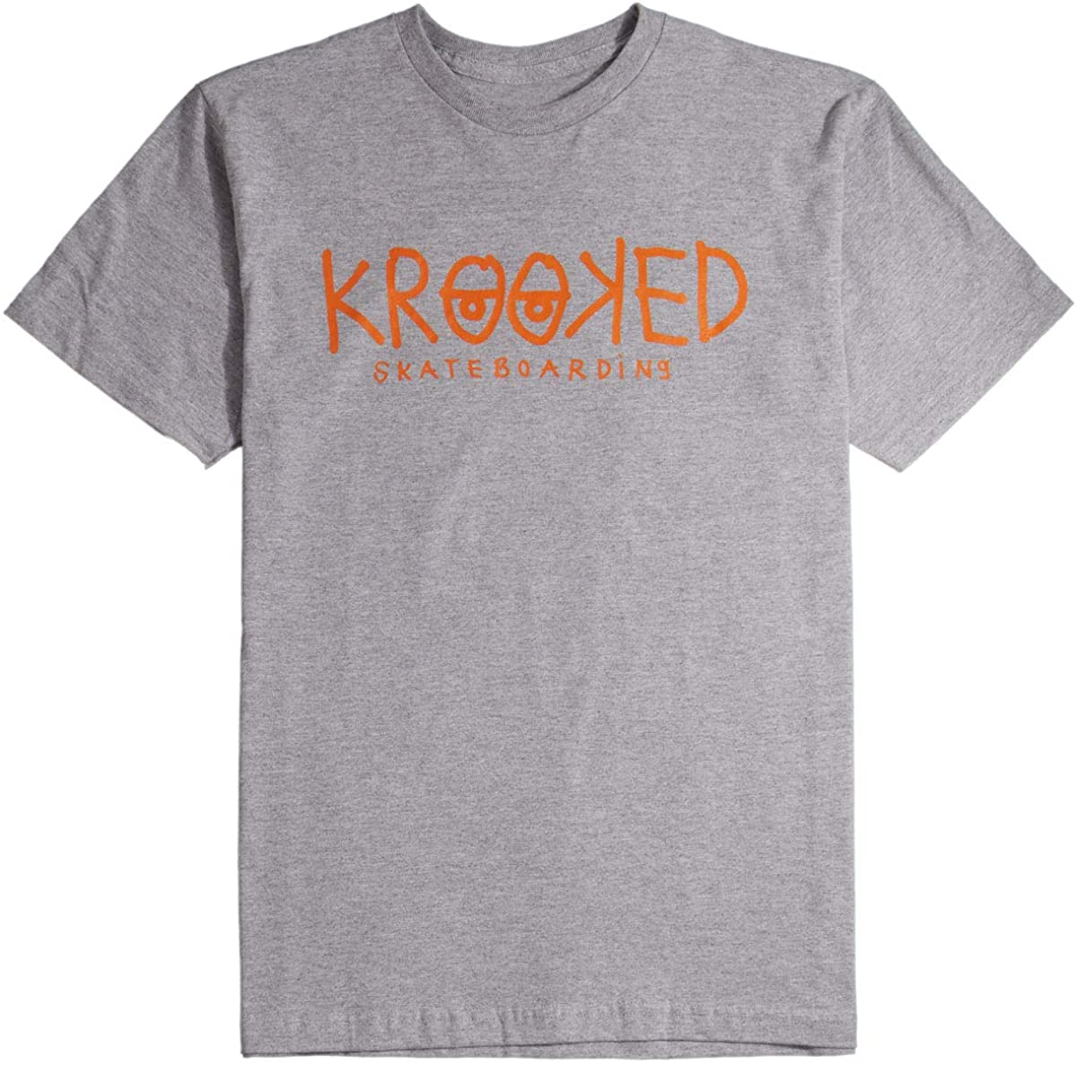 Krooked Eyes S/S Tee Shirt Ash/Red (size options listed)