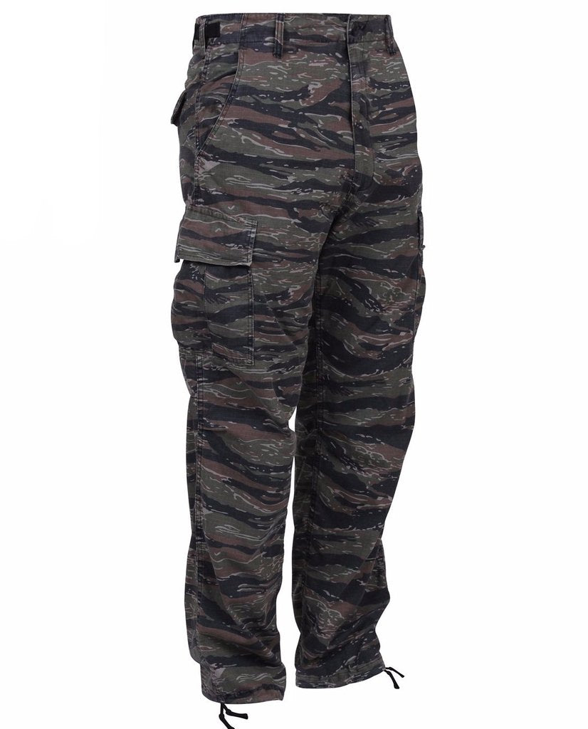 Flowers BDU Tiger Stripe Camo Cargo Pants (size options listed)