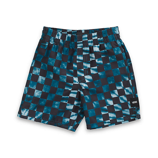 Mixed Volley Moroccan Blue Checkerboard Tie Dye Shorts 16" (size options listed)