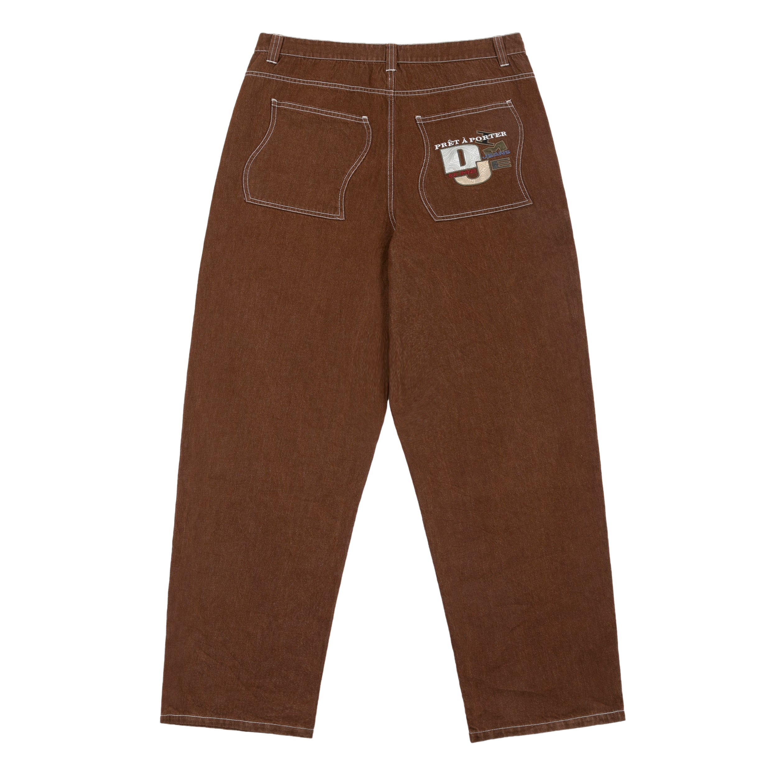 SSC dirty denim pants ブラウン Y2K Iron Heart - IH-634D - 17oz
