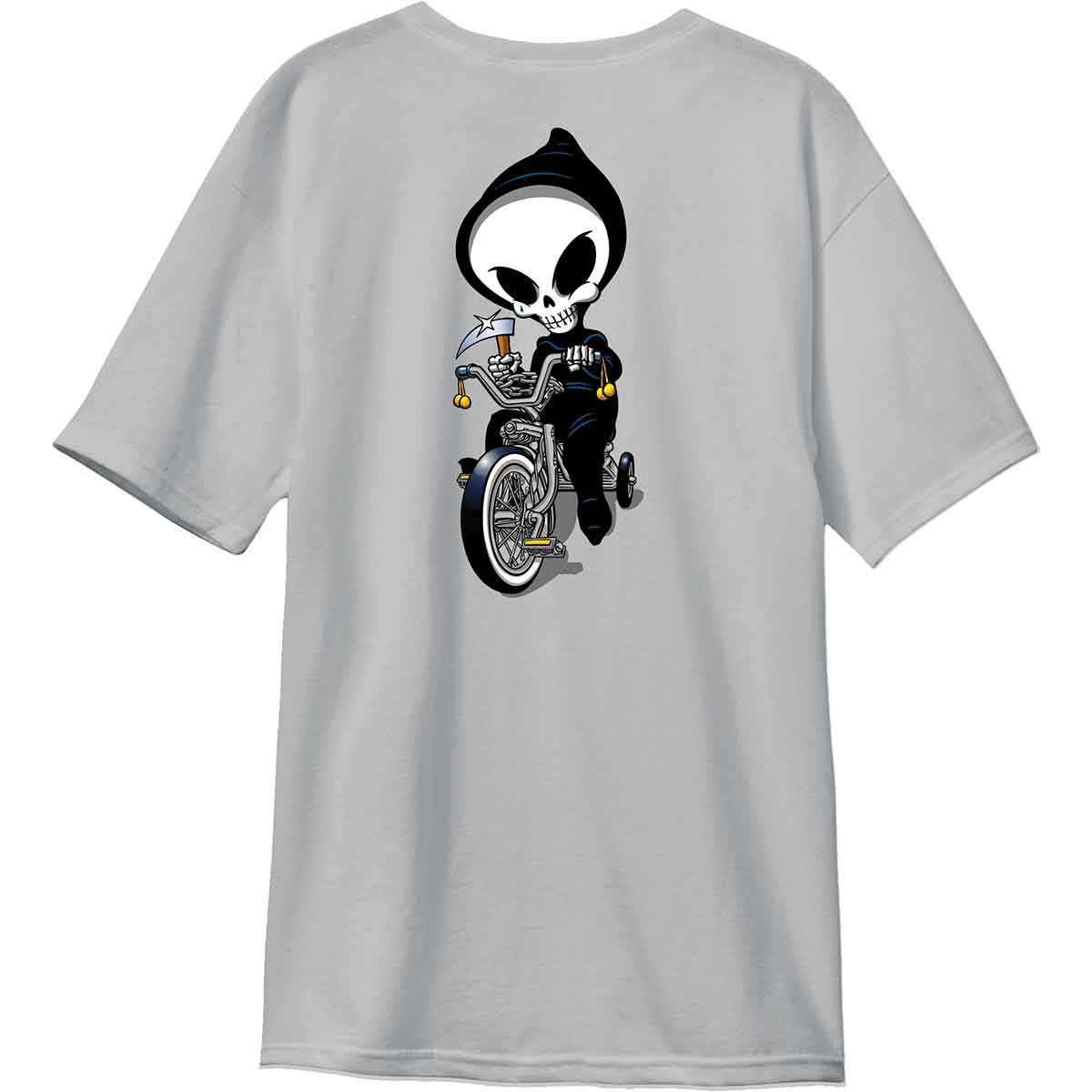 Tricycle Reaper Premium S/S Tee Shirt Silver (size options listed)