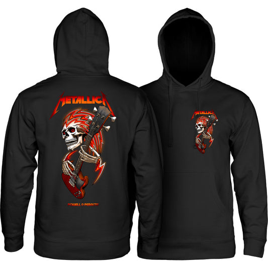 Powell Peralta Metallica Collab Pullover Hoodie Blk(size options listed)