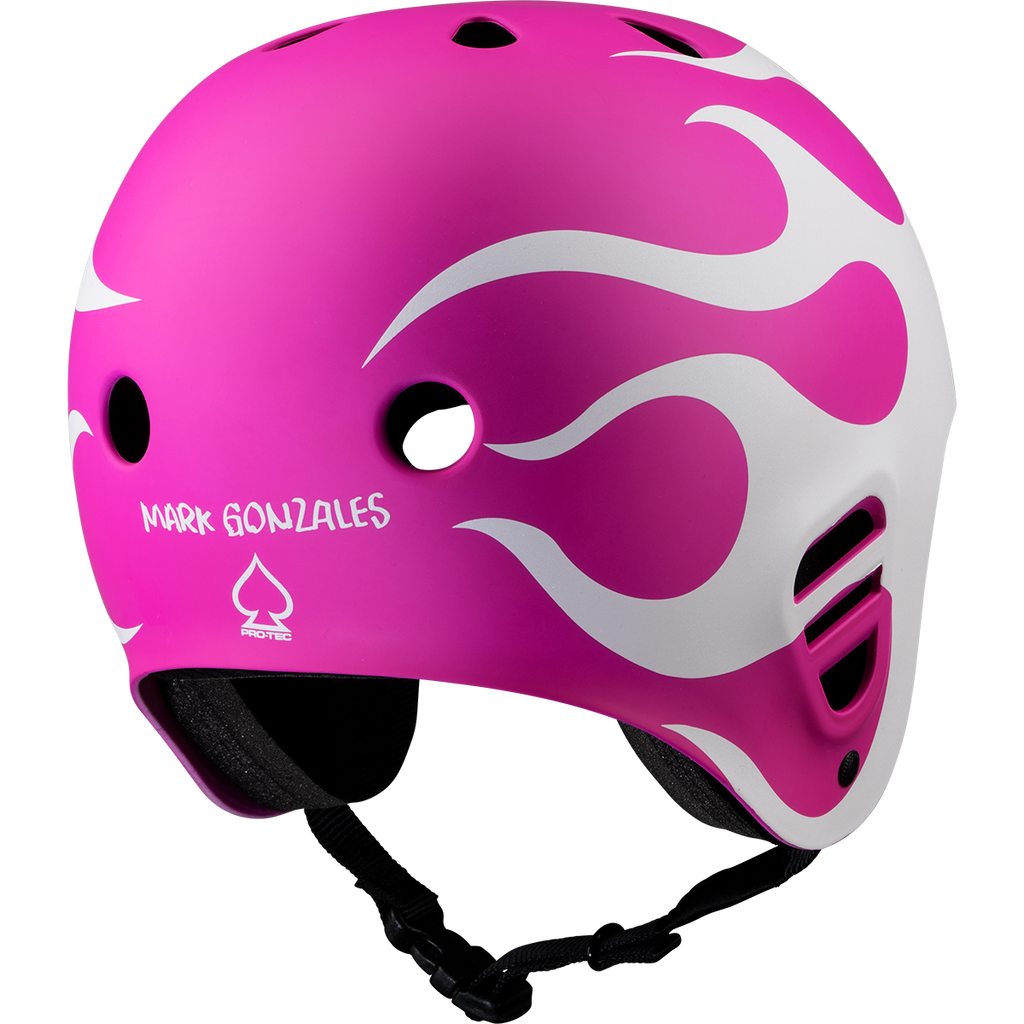 FUll Cut Gonz Flames Pro Model Helmet Pnk (size options listed)