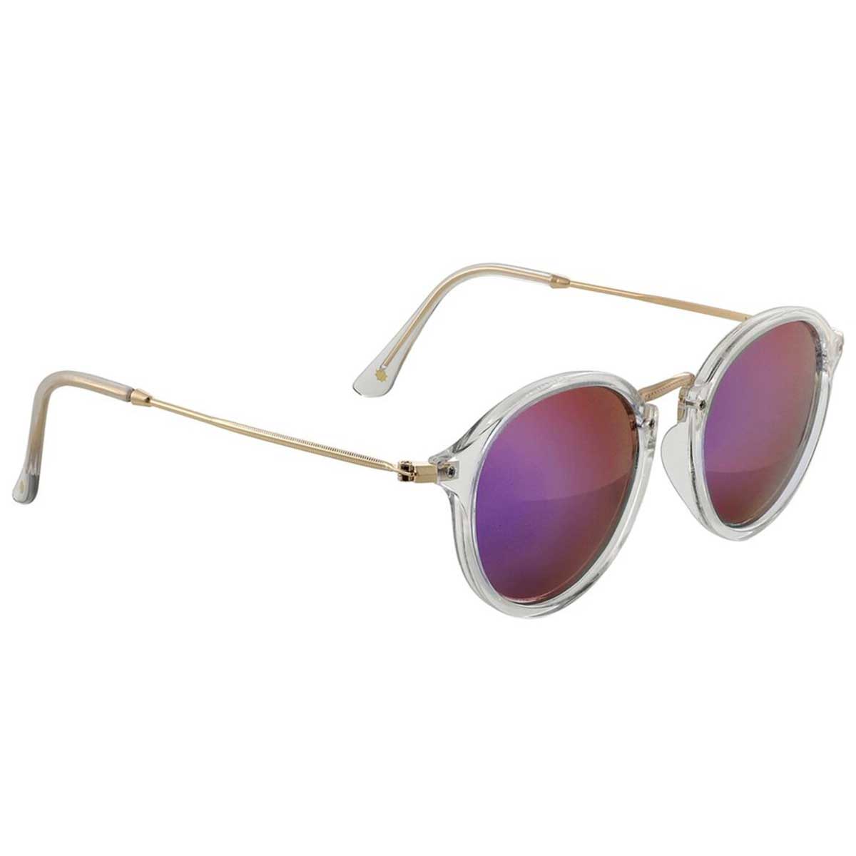 Klein Polarized Sunglasses Clear/Pnk Mirror OS