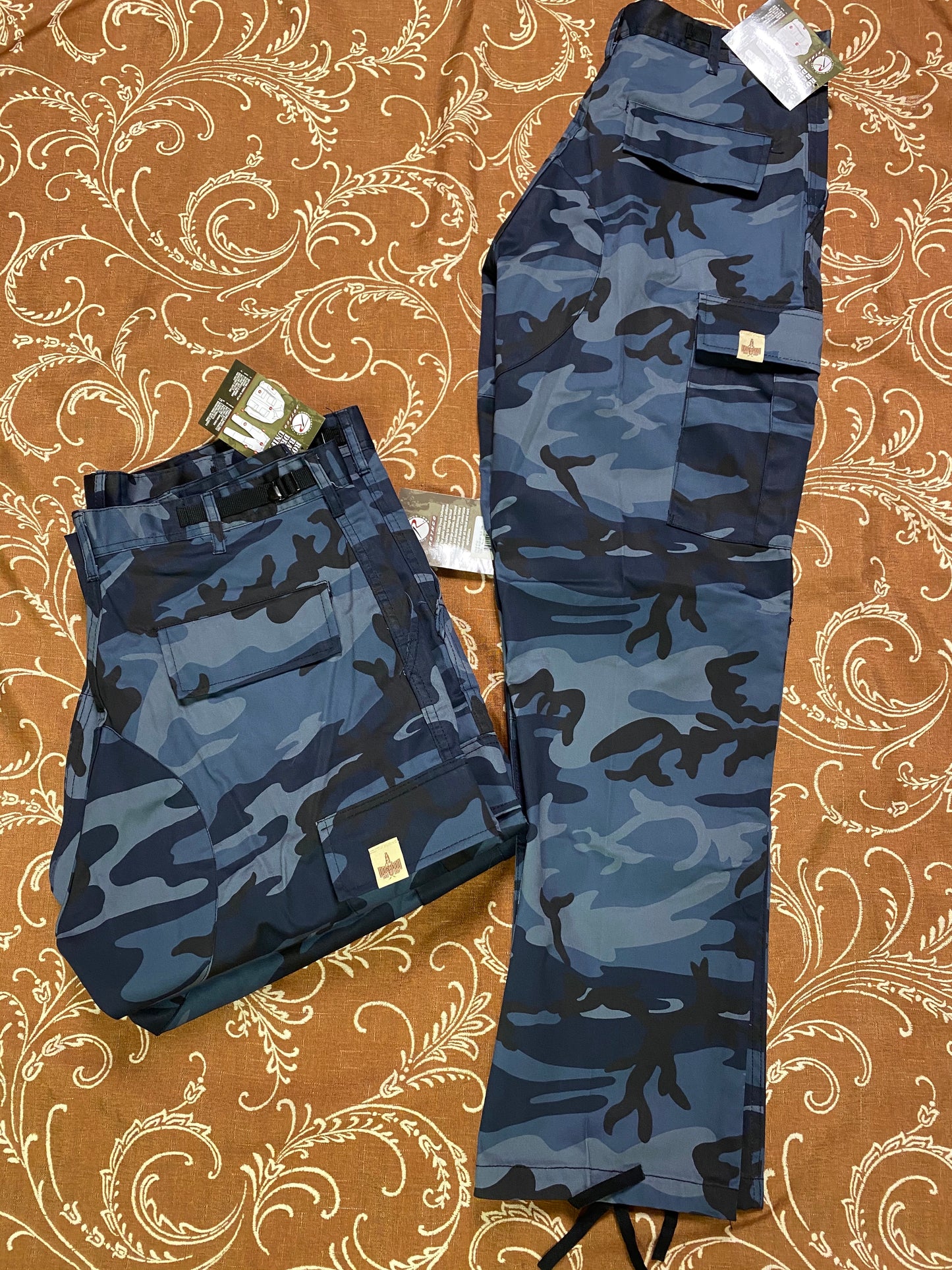 Plug Bdu Cargo Pants Midnight Blu Camo Tag Color Assorted (size options listed)