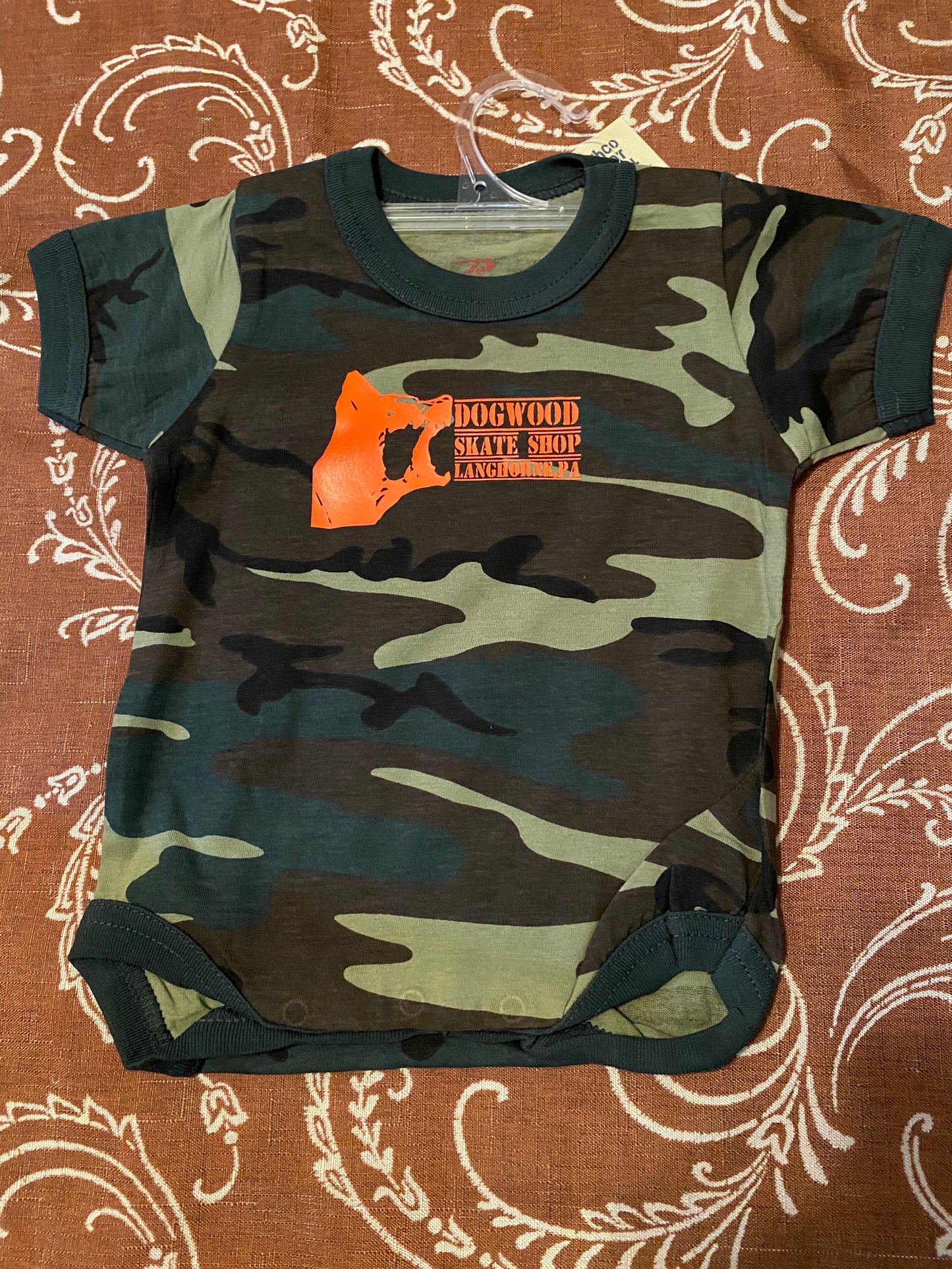 Local Infant Onesie One Piece Woodland Camo (size options listed)
